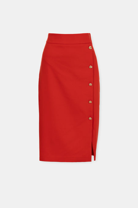 Tiffany Production Uska suknja ispod kolena