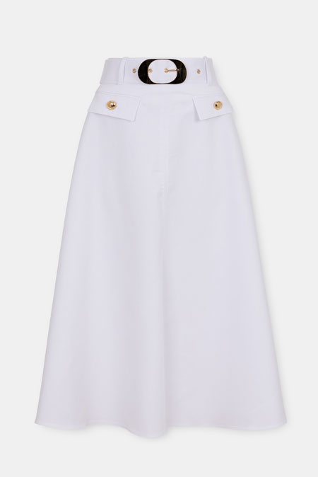 Suknja sa kaišem i zlatnim detaljima Tiffany Production