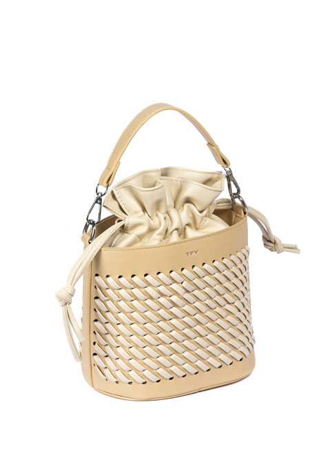 Bucket torba sa pletenim efektom Tiffany Production
