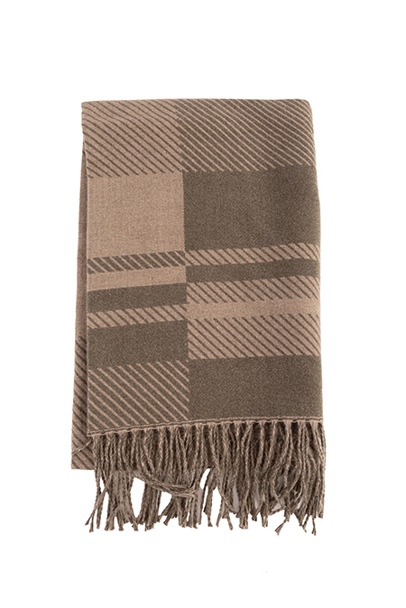 Ženska karirana ešarpa sa resama Tiffany Production