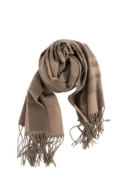 Ženska karirana ešarpa sa resama Tiffany Production