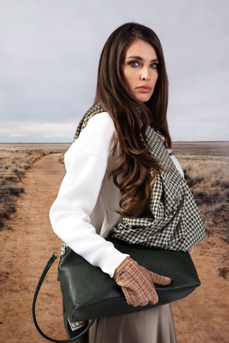 Tiffany Production Ženska ešarpa sa karo dezenom