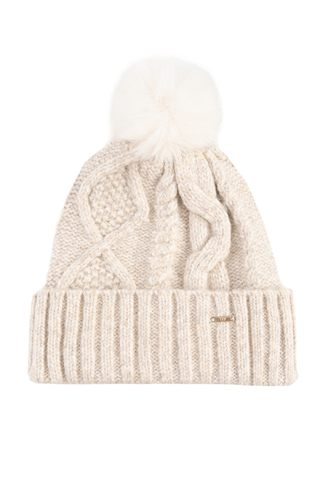 Tiffany Production Pletena ženska kapa sa ukrasnim detaljem