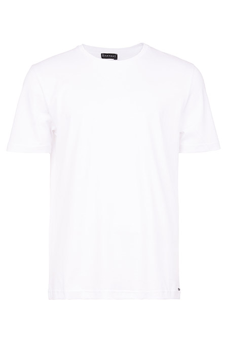 Muška jednobojna majica kratkih rukava sa klasičnim okruglim izrezom Tiffany Production