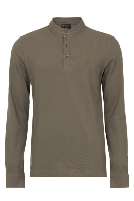 Muška majica dugih rukava od pamuka sa ruskom kragnom Tiffany Production