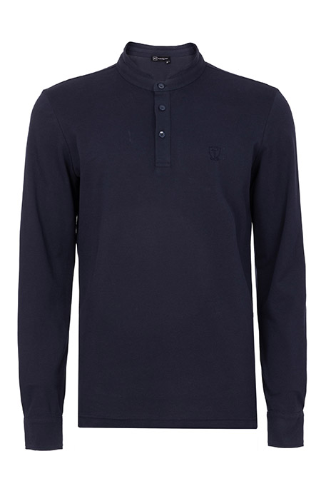 Tiffany Production Muška majica dugih rukava od pamuka sa ruskom kragnom