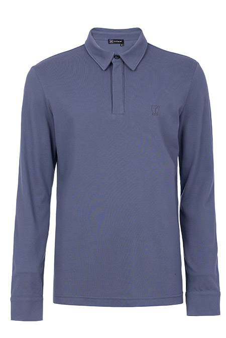 Muška majica dugih rukava od pamuka sa skrivenim kopčanjem Tiffany Production