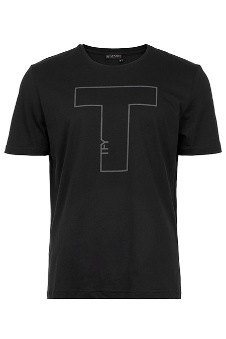 Muška pamučna majica sa ukrasnom štampom Tiffany Production