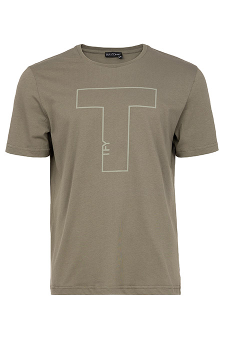 Muška pamučna majica sa ukrasnom štampom Tiffany Production