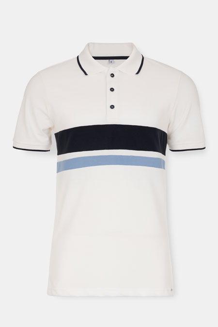 Tiffany Production Polo majica sa kontrastnim prugama