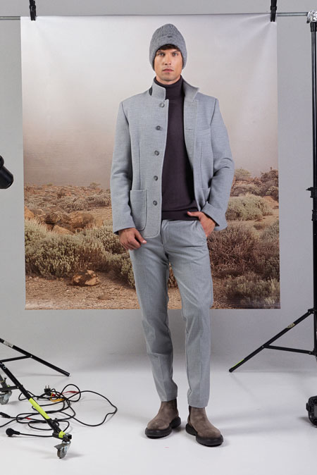 Tiffany Production Muške slim fit pantalone sa rajsferšlusom i gajkama