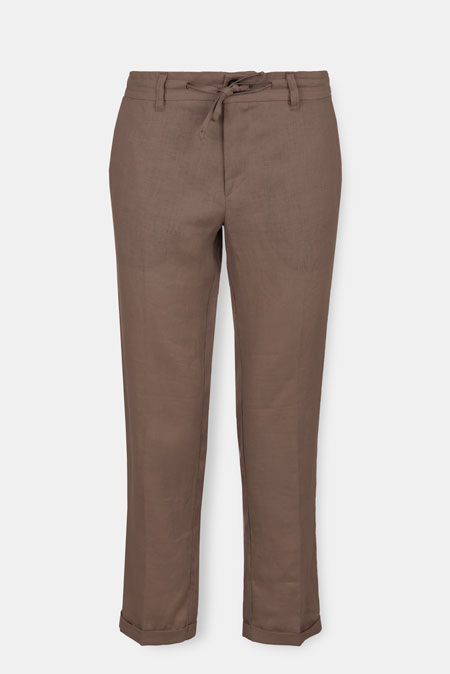 Lanene muške pantalone sa učkurom Tiffany Production
