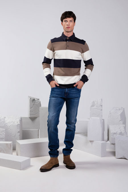 Muške slim fit farmerke sa izbledelim efektom Tiffany Production