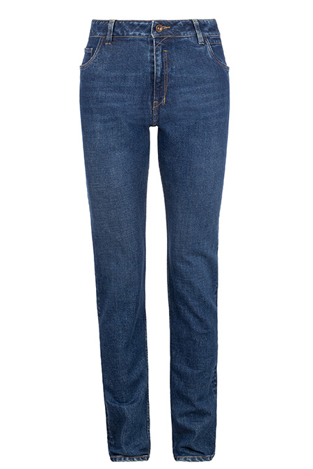 Muške uske bazne farmerke tamnijeg pranja sa izbledelim efektom Tiffany Production