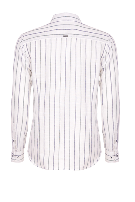 Muška prugasta košulja dugih rukava od 100% pamuka Tiffany Production