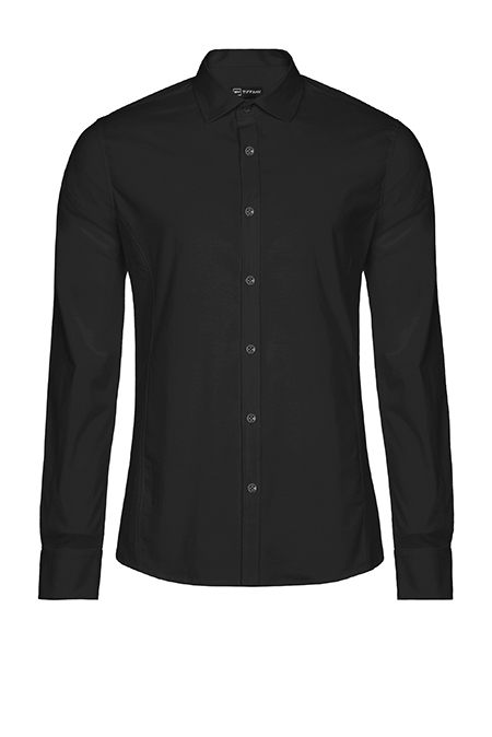 Muška bazna košulja dugih rukava od pamuka i elastina Tiffany Production