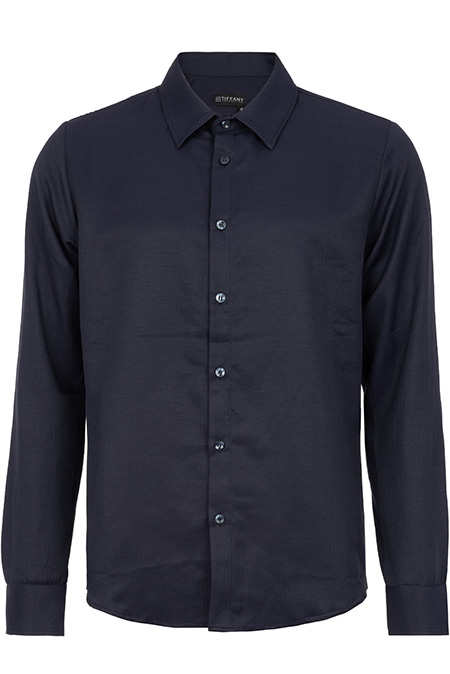 Jednobojna muška košulja dugih rukava Tiffany Production