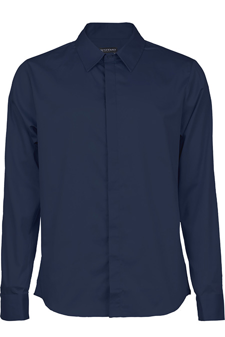 Muška košulja sa sitnim prugama i dugim rukavima Tiffany Production