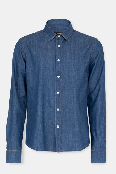 Muška teksas košulja dugih rukava Tiffany Production