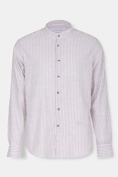 Košulja sa ruskom kragnom i prugama Tiffany Production