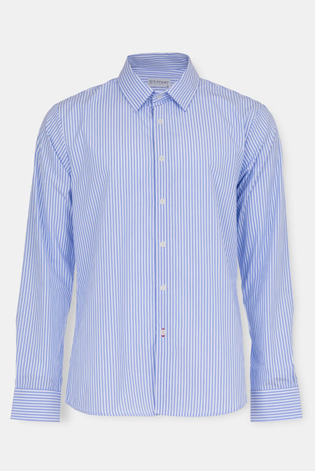 Plava muška košulja sa prugama Tiffany Production