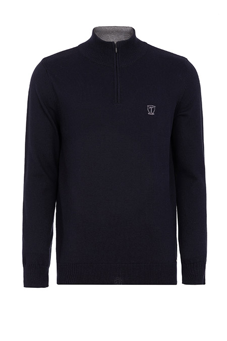 Muški džemper sa visokom kragnom i rajsferšlusom Tiffany Production