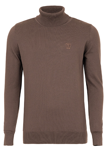 Bazna muška rolka dugih rukava sa rebrastom porubom Tiffany Production