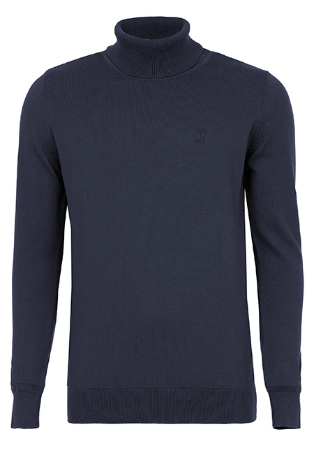 Bazna muška rolka dugih rukava sa rebrastom porubom Tiffany Production