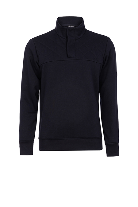 Muški duks dugih rukava sa visokom kragnom i prošivenim detaljima Tiffany Production