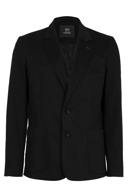 Tiffany Production Muški sako dugih rukava sa džepovima na prednjoj strani
