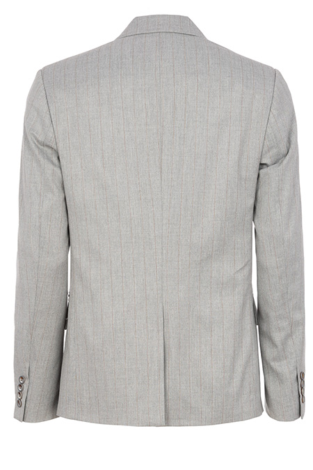 Muški prugasti sako dugih rukava sa kopčanjem na dugmiće Tiffany Production