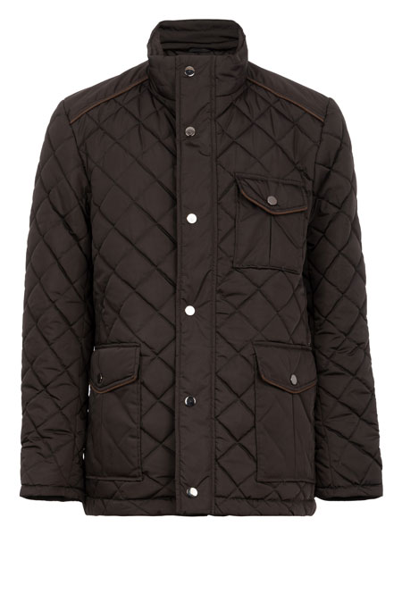 Muška štepana jakna sa visokom kragnom i džepovima Tiffany Production