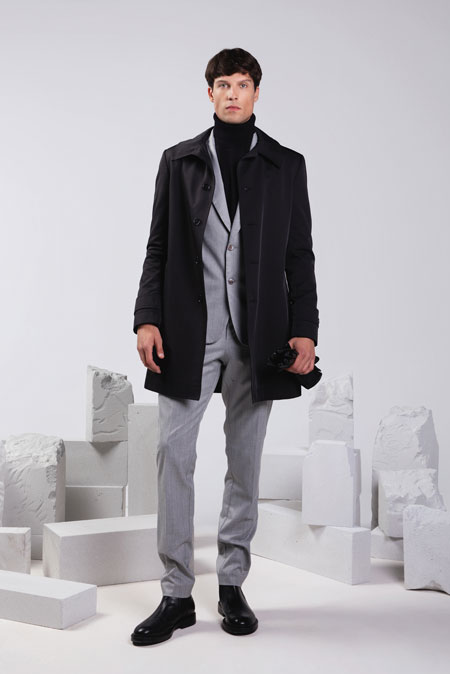 Elegantni muški mantil sa kragnom Tiffany Production