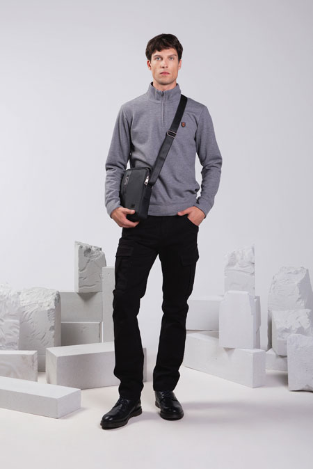 Muška torba sa podesivim kaišem i spoljašnjim džepom Tiffany Production