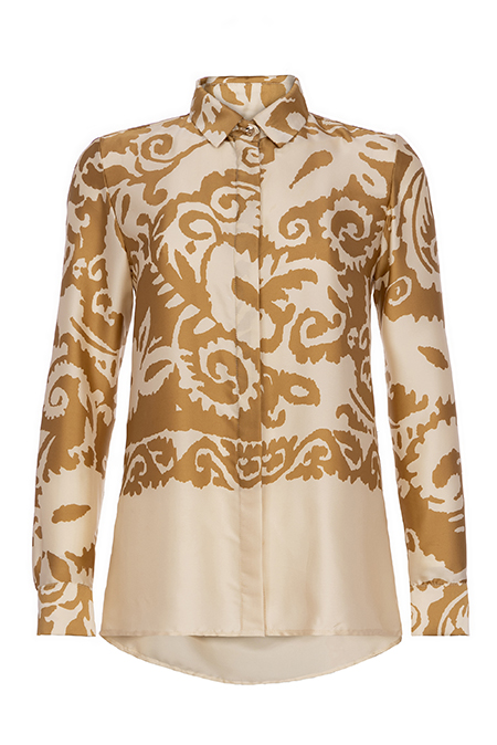 Košulja dugih rukava u dezenu od viskoze Tiffany Production