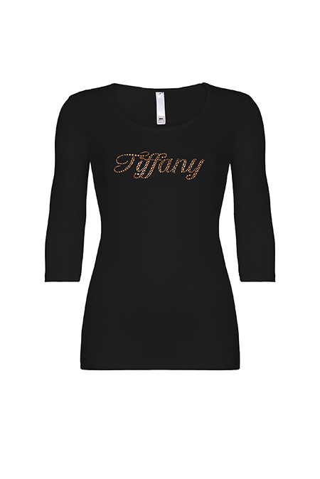 Ženska bazna majica sa okruglim izrezom i rukavima 3/4 dužine Tiffany Production