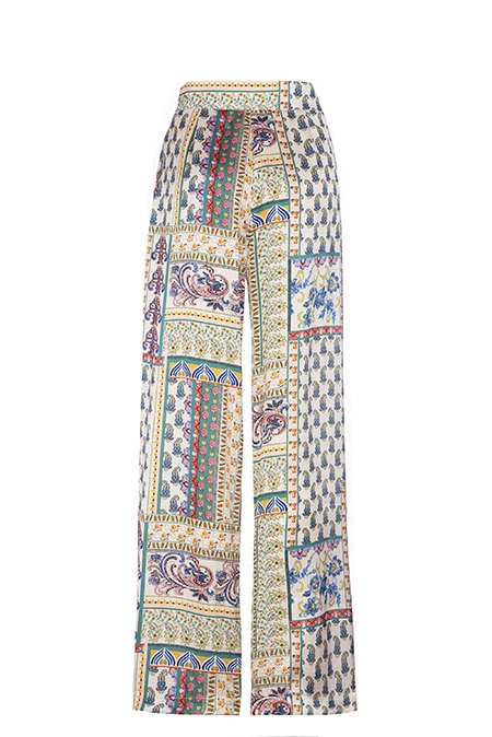 Ženske pantalone širokih nogavica u dezenu Tiffany Production