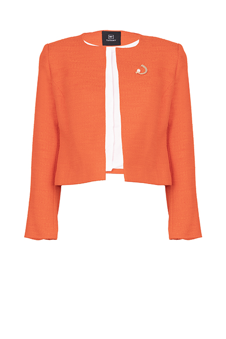 Kratki sako sa brošem Tiffany Production