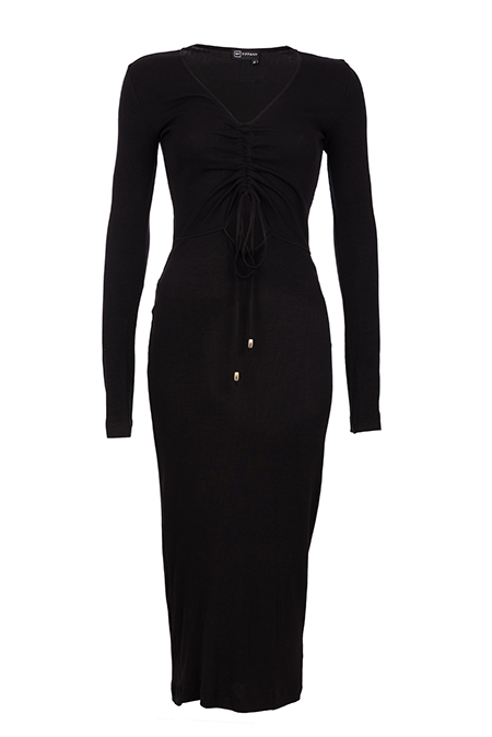 Haljina dugih rukava sa prorezom Tiffany Production