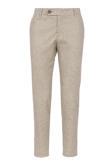 Muške prugaste pantalone sa praktičnim bočnim džepovima Tiffany Production